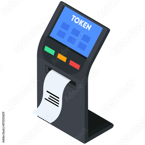 Isometric Token Dispenser