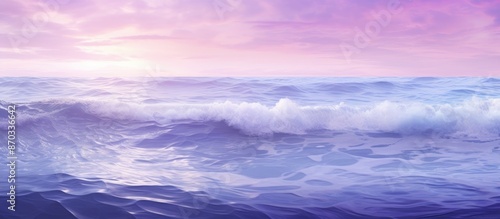 Violet light reflects on se...