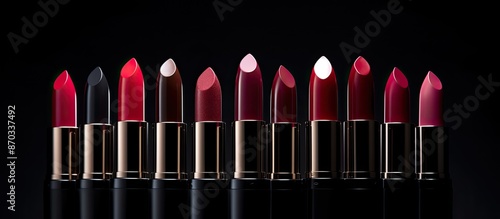 Beautiful lipsticks arrange...