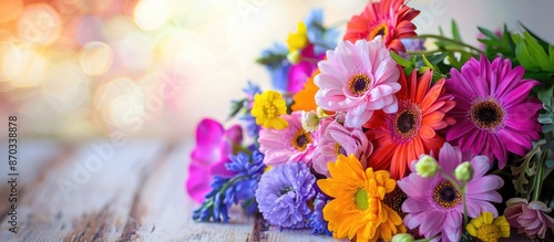 Beautiful flowers in a bouq...