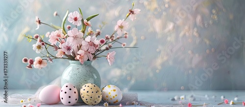 An Easter-themed background...