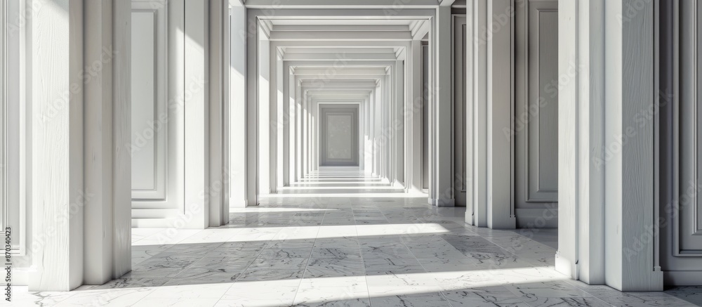 Concentric multiple doors perspective . with copy space image. Place for adding text or design Concentric multiple doors perspective . with copy space image. Place for adding text or design