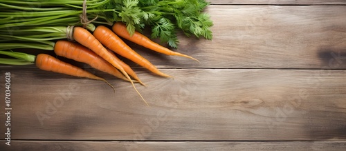 Organic carrots with a whit...