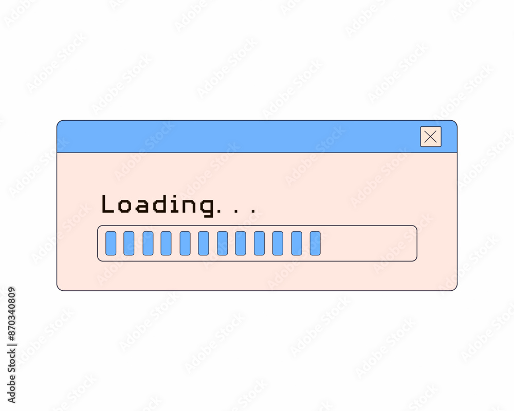 loading window UI computer inferface progress bar loading window UI computer inferface progress bar