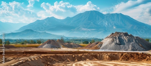beautiful view of sand mine...