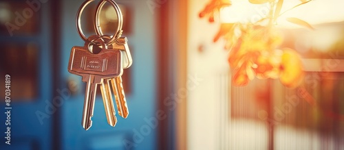 Key and house-shaped keycha...