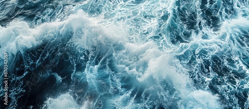 Sailors captured a turbulen...