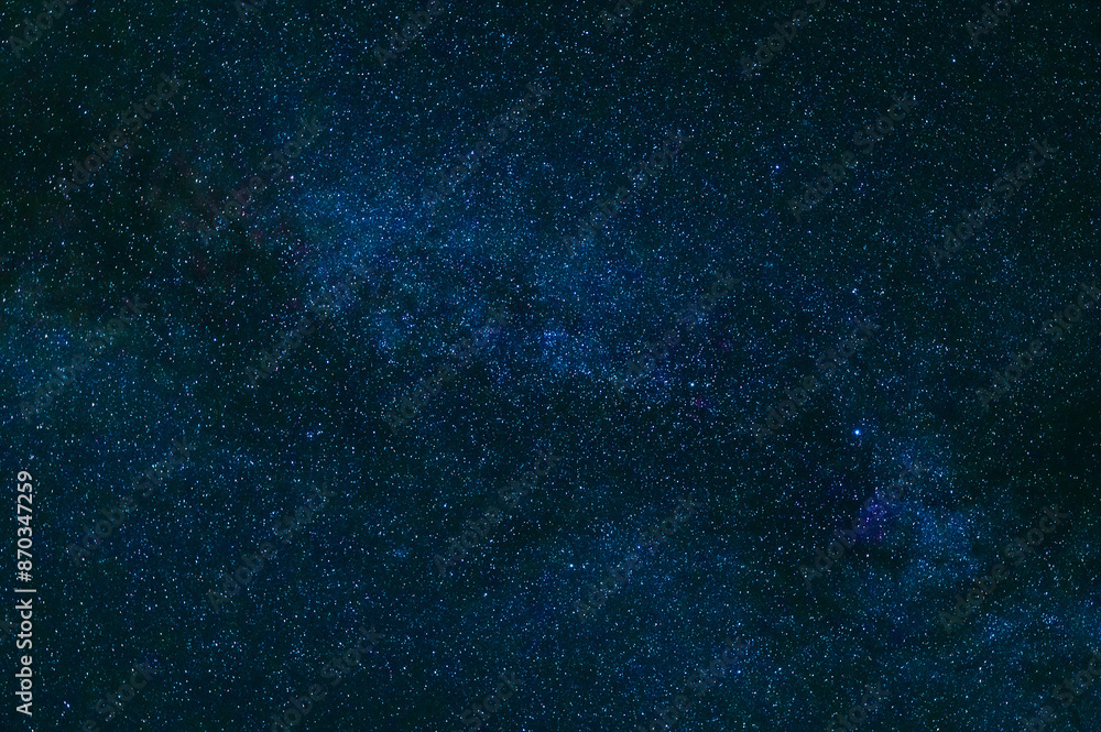 Obraz premium night starry sky with stars, milky way and galaxies on the background