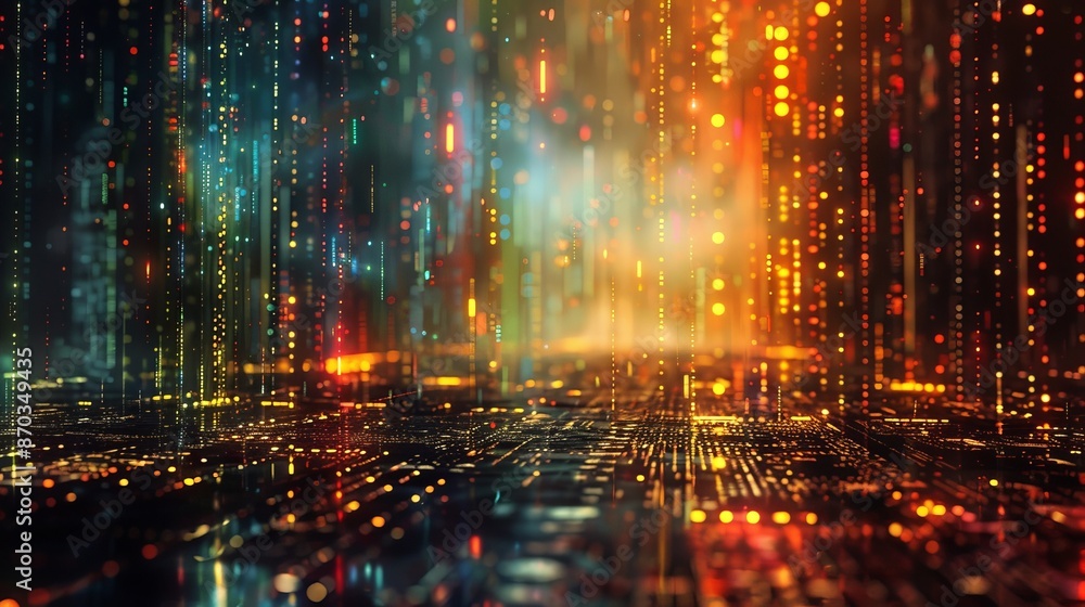 Naklejka premium デジタル空間