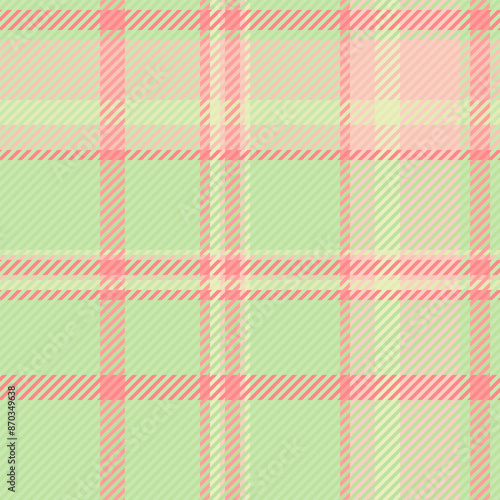 Royal plaid fabric texture, ornamental seamless textile background. Dogtooth vector tartan pattern check in light and green colors.