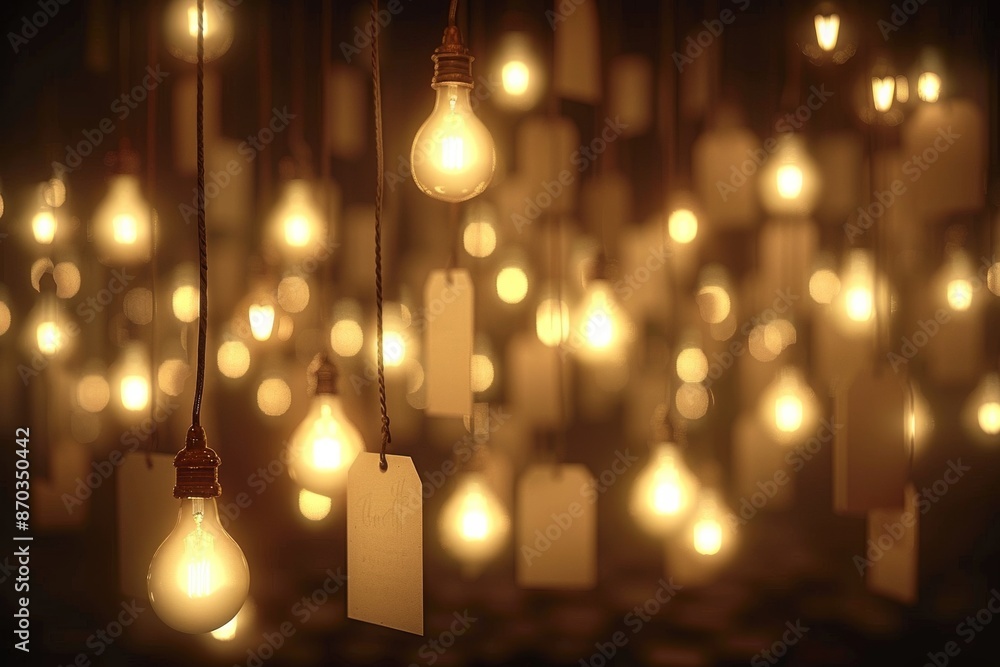 Warm glowing light bulbs in a dark setting atmospheric and cozy photography of ambient lighting Warm glowing light bulbs in a dark setting atmospheric and cozy photography of ambient lighting