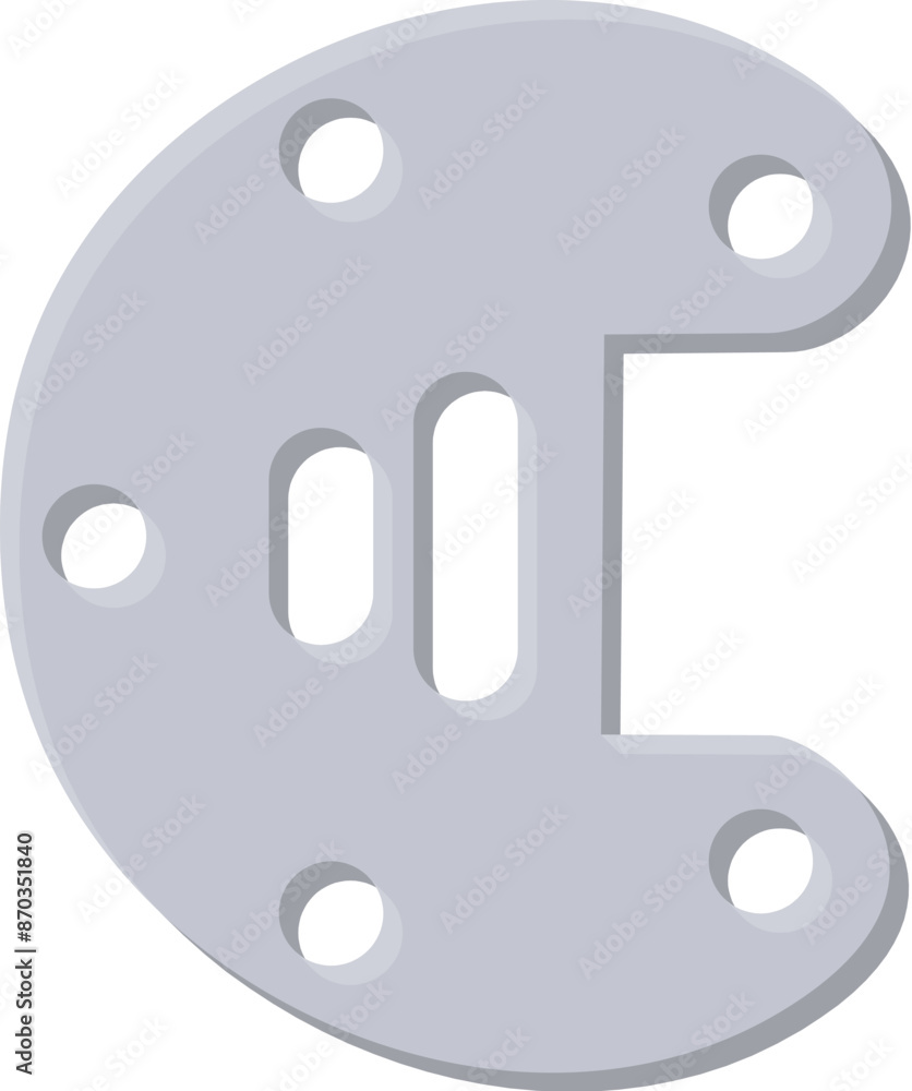 Steel Letter Alphabet Vector Element Steel Letter Alphabet Vector Element