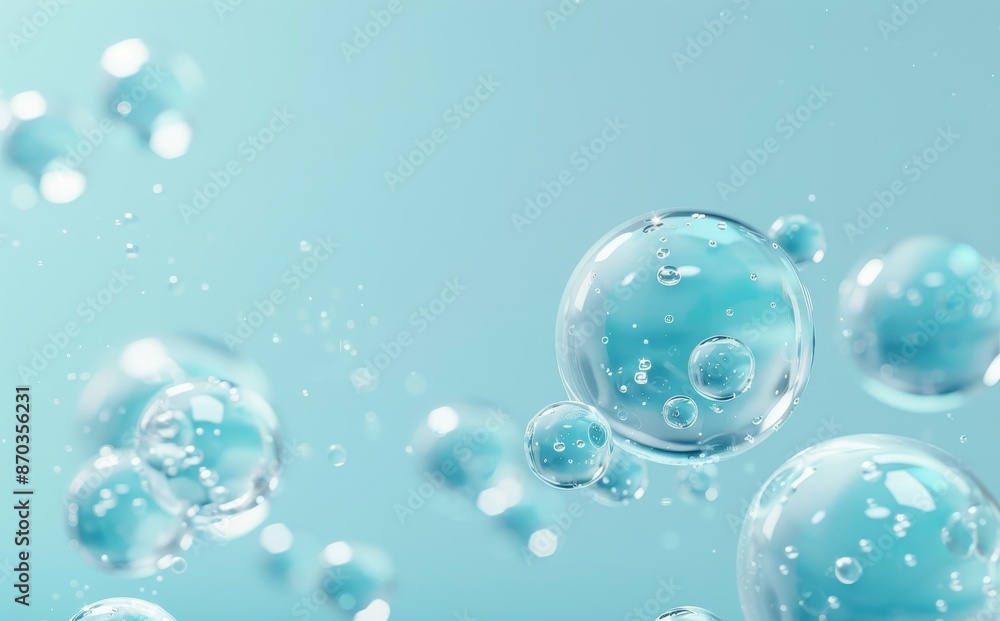 3D rendering of a transparent cell with a concept of biotechnology and cosmetics. 3D rendering of a transparent cell with a concept of biotechnology and cosmetics.