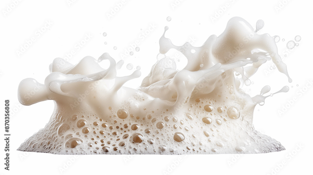 soap foam splash isolated on white background soap foam splash isolated on white background