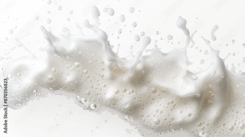foam of soap splashing isolated on white background foam of soap splashing isolated on white background