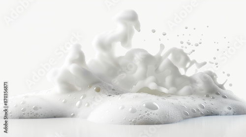 foam of soap splashing isol...