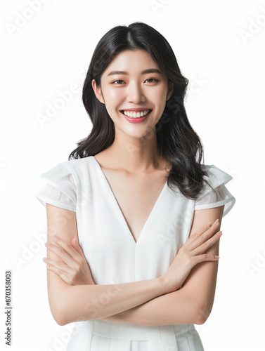 Korean woman feeling happy ...