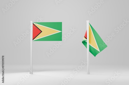 Free Download Guyana Flag 3d Illustration Stock Image	 - GFXLoad