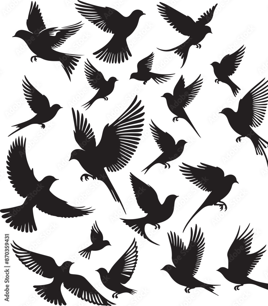 Obraz premium Sparrow silhouette