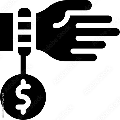 Vector Icon Debt, Bankruptcy, Business and Finance, Economic Crises, Account Debtor