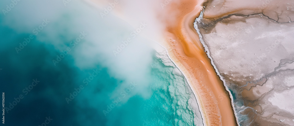 Fototapeta premium Aerial View of Shoreline