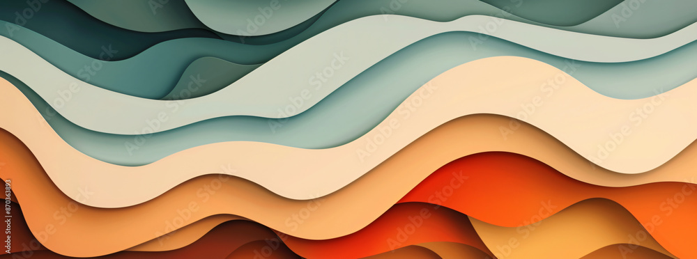 abstract background with wavy shapes in retro colors, vintage paper texture
abstract background with wavy shapes in retro colors, vintage paper texture