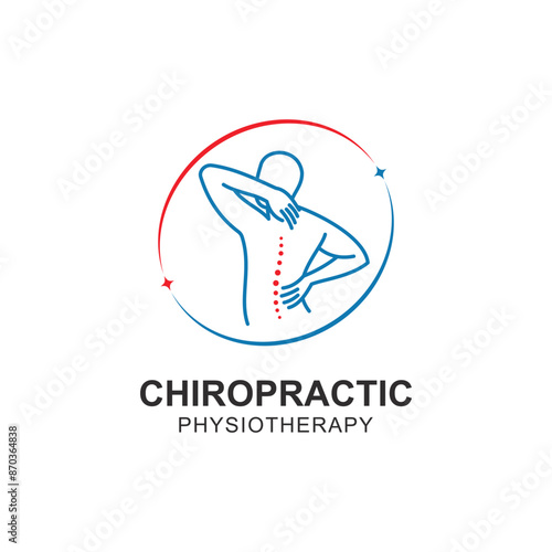 Chiropractic symbol vector icon design illustration template