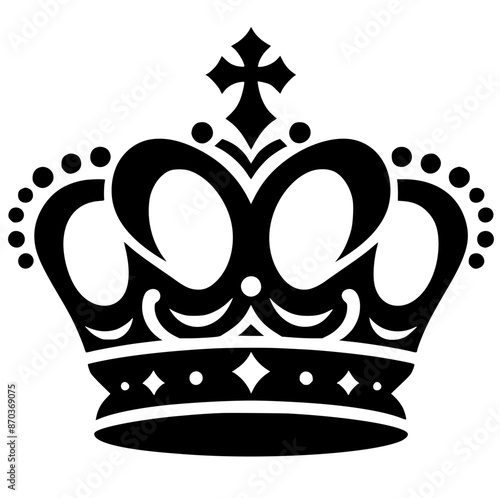 Silhouette of king's crown