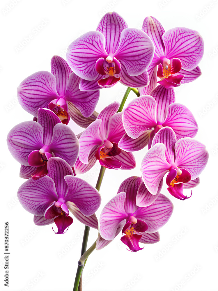 Pink orchids on isolate white background, Clipping path Pink orchids on isolate white background, Clipping path