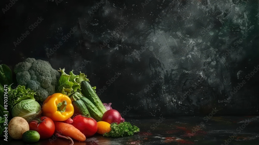 A Variety Of Fresh, Colorful Vegetables A Variety Of Fresh, Colorful Vegetables