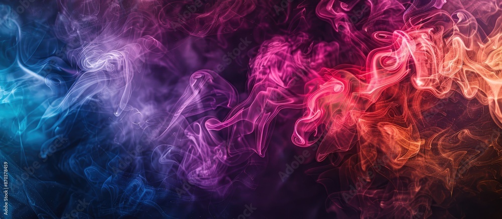 Artistic smoke effect on a dark background with copy space image. Artistic smoke effect on a dark background with copy space image.