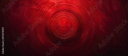 Circular gradations in blood red hues merging towards the center, ideal for wallpapers and poster backgrounds with a gradient from dark to light shades, featuring an empty text copy space image.