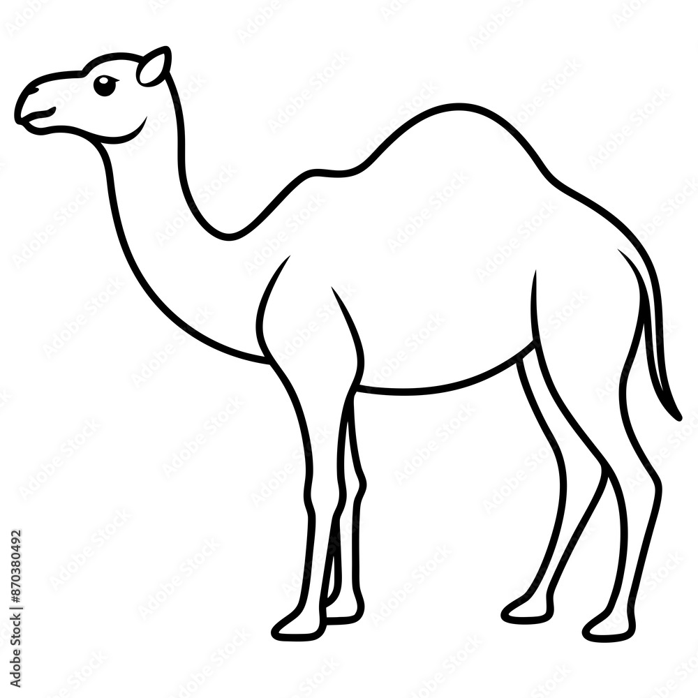 Camel line art vector design silhouette illustration. Camel line art vector design silhouette illustration.