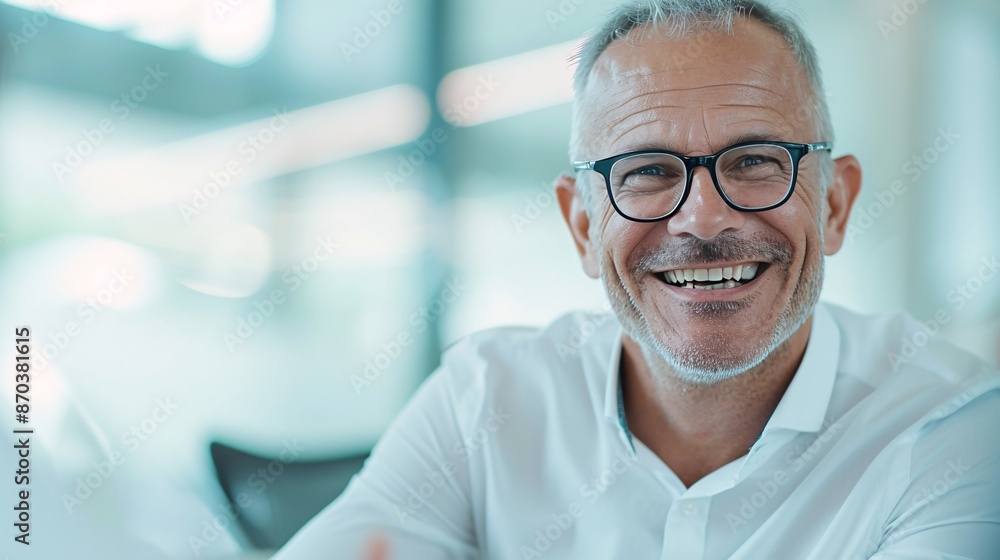 Editorial photograph of a financial advisor meeting with corporate clients, editorial photography style Editorial photograph of a financial advisor meeting with corporate clients, editorial photography style
