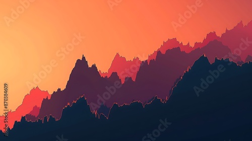 Clean and sleek stock chart showing a smooth upward slope, representing a steady climb in stock values.