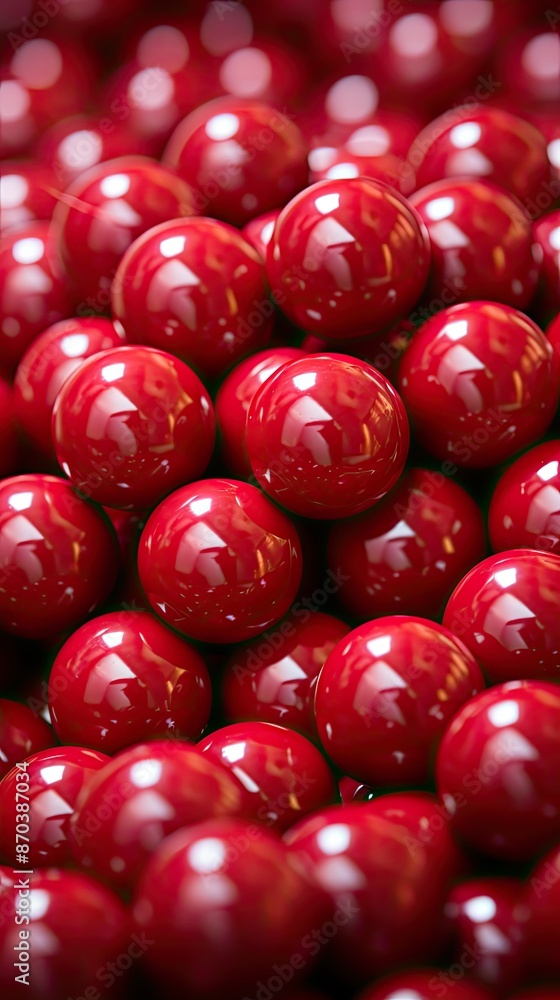 a red ornament with a silver knob on it is reflected in a glass table. a red ornament with a silver knob on it is reflected in a glass table.