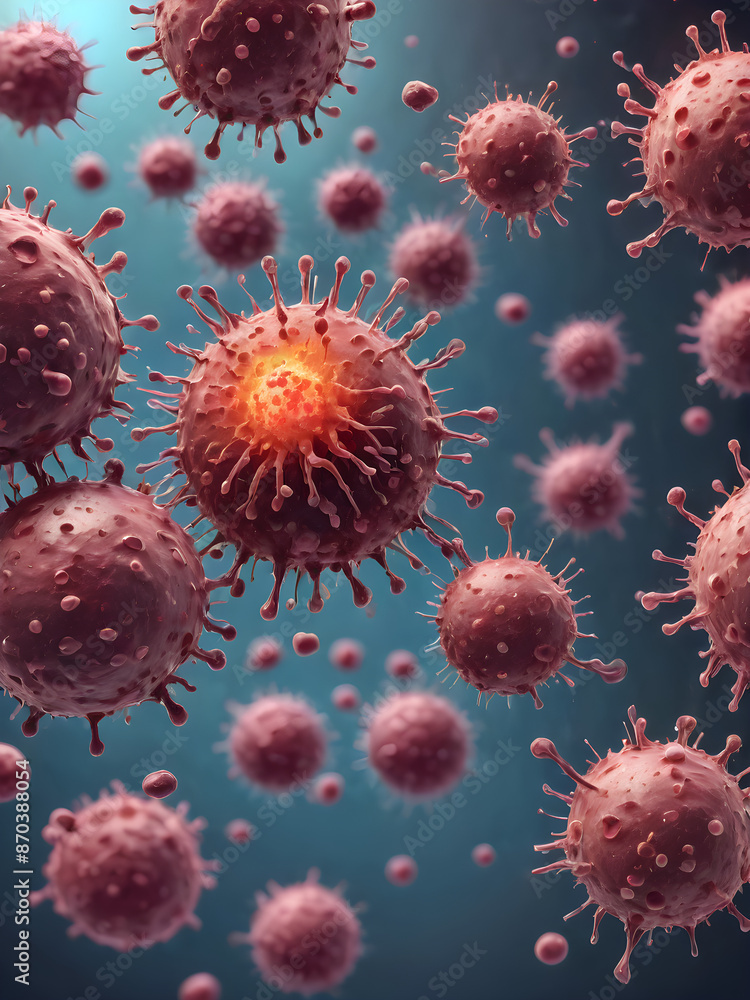 Lymphocytes and biomedical concept Lymphocytes and biomedical concept