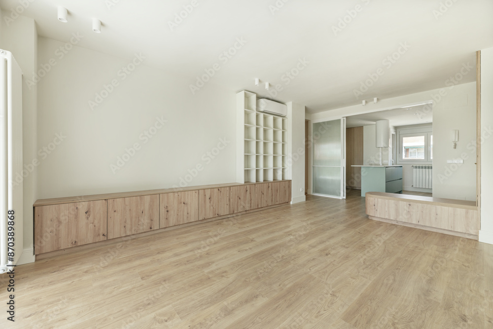 Modern empty living rooms Neutral colors and soft tones on the walls and furniture Modern empty living rooms Neutral colors and soft tones on the walls and furniture