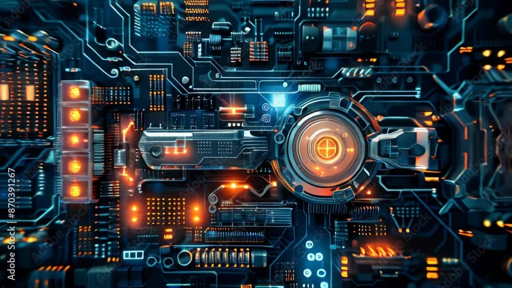 Generic digital technology background animation Generic digital technology background animation