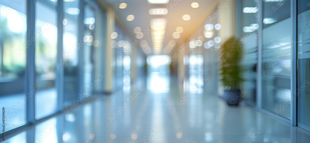 Blurred office space background. Blurry photo of office Blurred office space background. Blurry photo of office