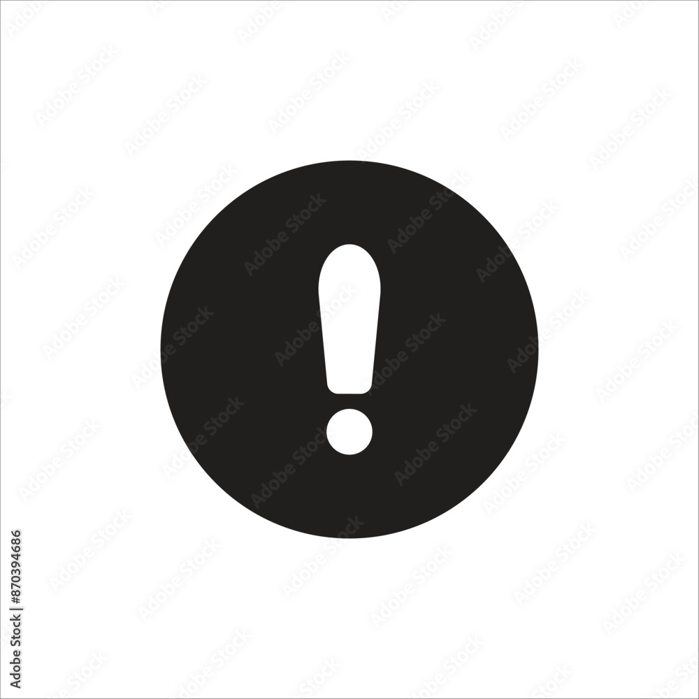 exclamation vector icon line template exclamation vector icon line template