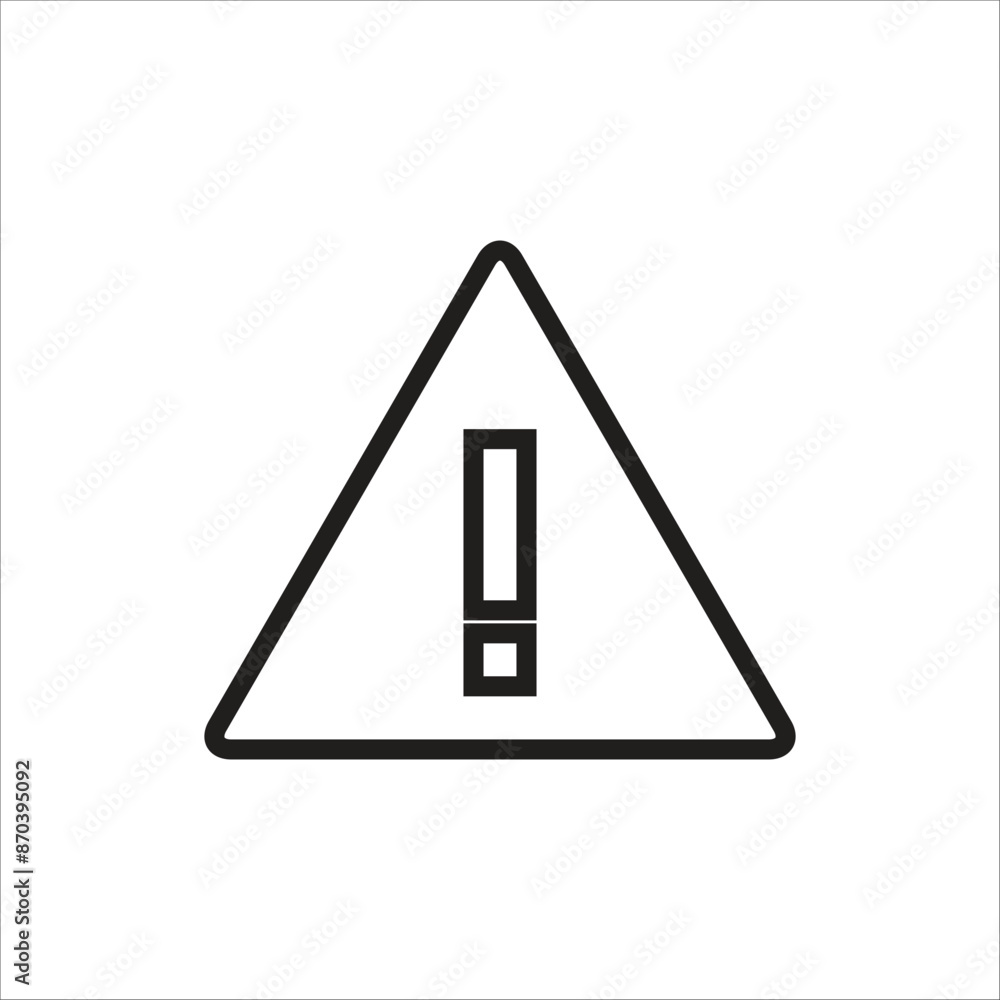 exclamation vector icon line template exclamation vector icon line template