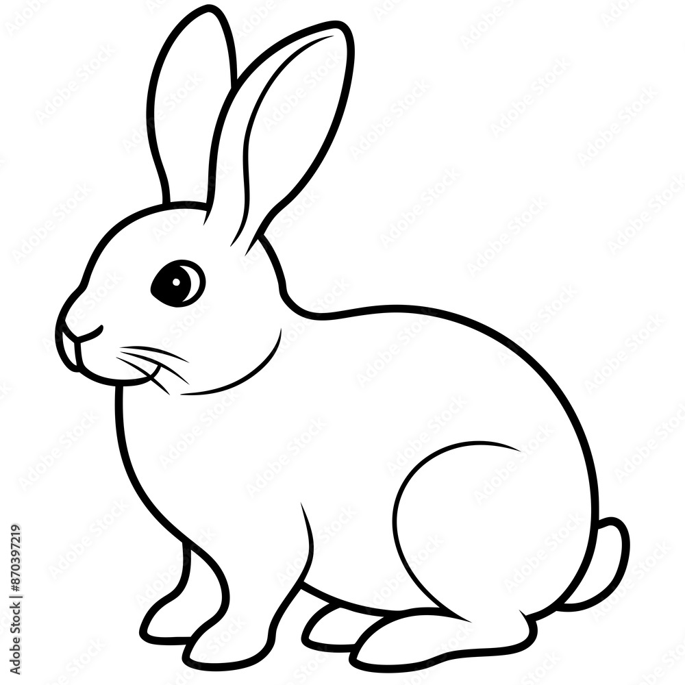 Rabbit Vector Illustration: Cute Bunny Design Rabbit Vector Illustration: Cute Bunny Design