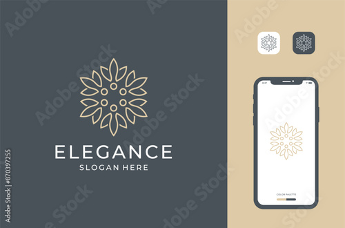 This charming logo design combines the vibrant beauty of flowers bee with the sleek modernity of the phone, creating an aesthetic combination of old and new.