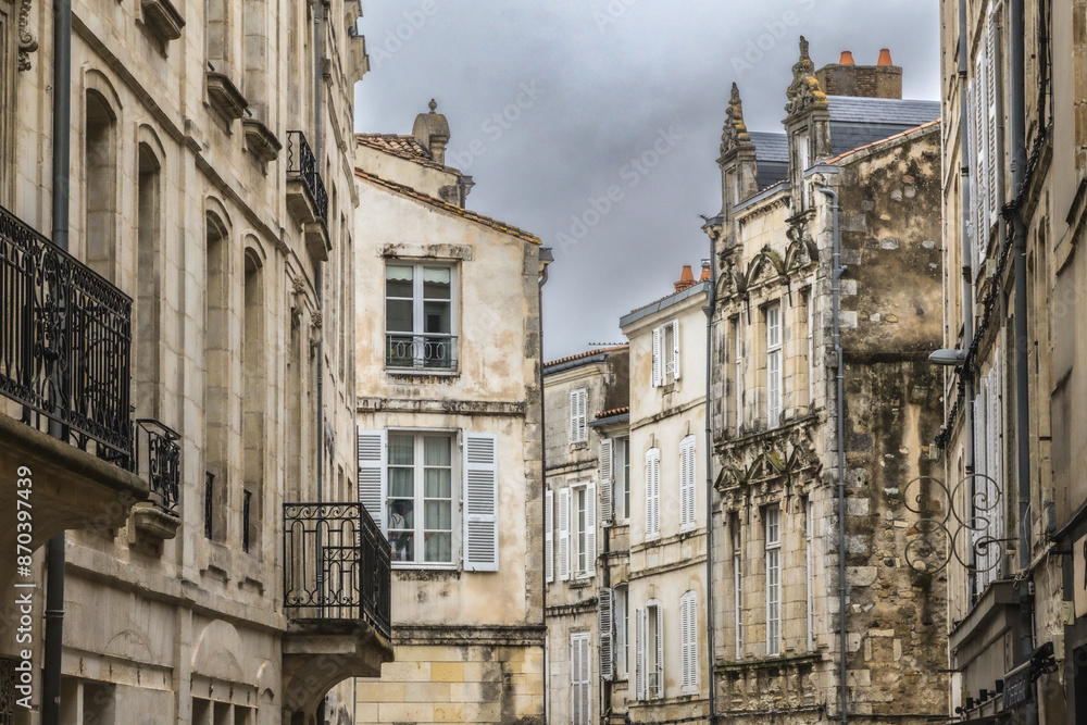 Fototapeta premium the city of La Rochelle, historic French port on the Atlantic coast