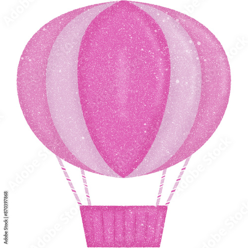 Pink glitter balloon