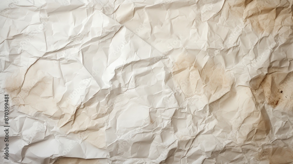 Wrinkled Paper Texture with Stains Wrinkled Paper Texture with Stains