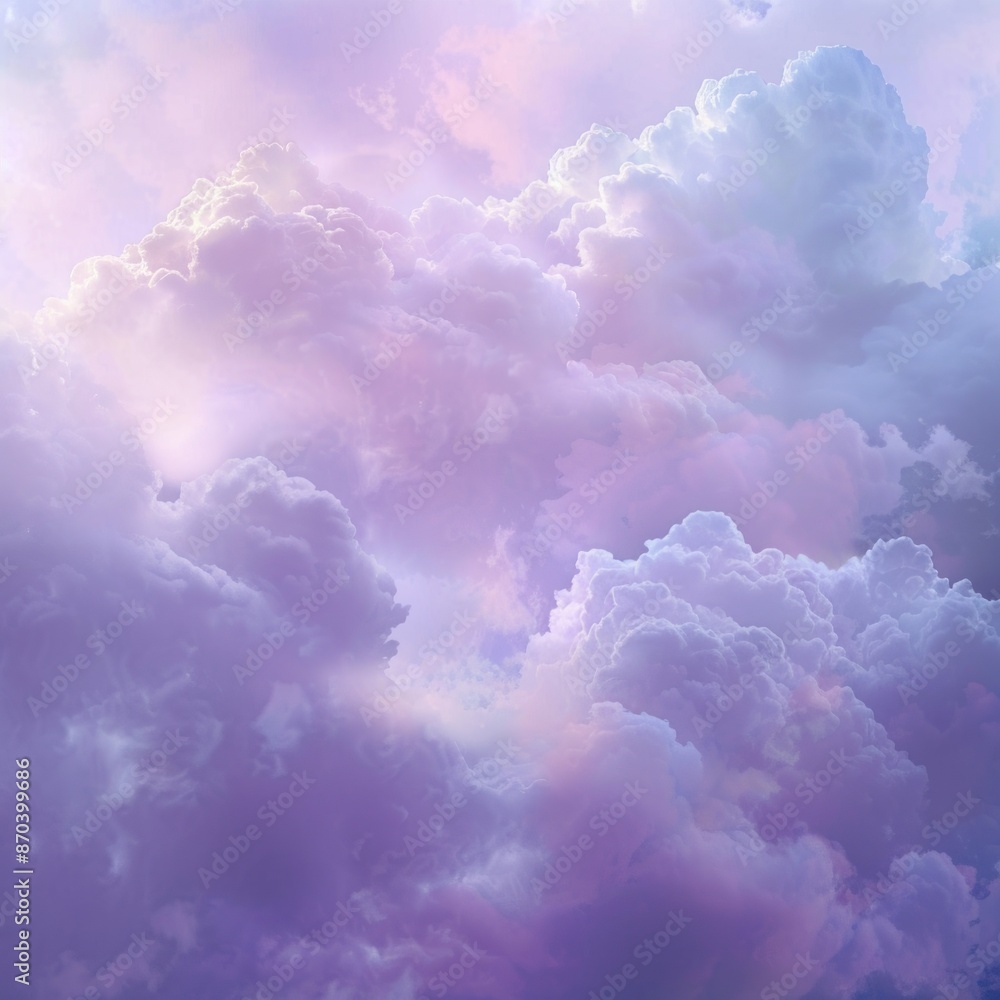 Dreamy Cloudscape in Pastel Hues Dreamy Cloudscape in Pastel Hues