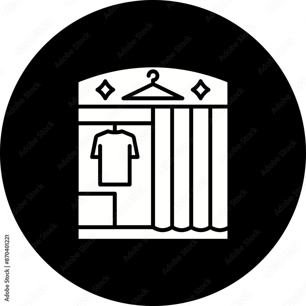 Fototapeta premium Changing room Icon