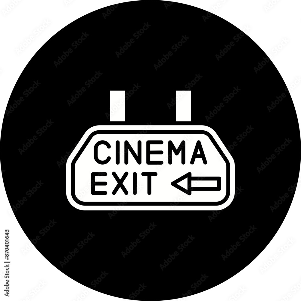 Cinema exit Icon Cinema exit Icon